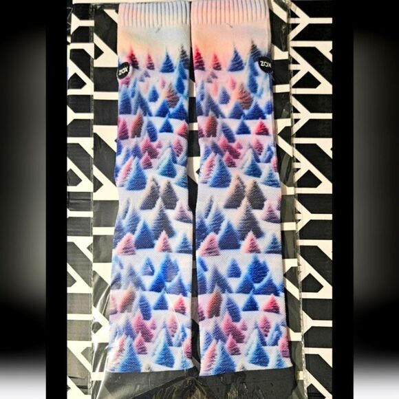 ZOX ADVENT SURPRISE ZOX SOX Winter Tree Ombre long socks Collectible Rare OSFA - Picture 5 of 6